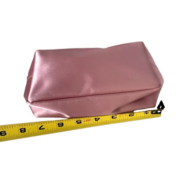 Clinique Pink Makeup Bag Zip Up Water-Resistant Small Cosmetic Travel Carrier - Picture 9 of 11